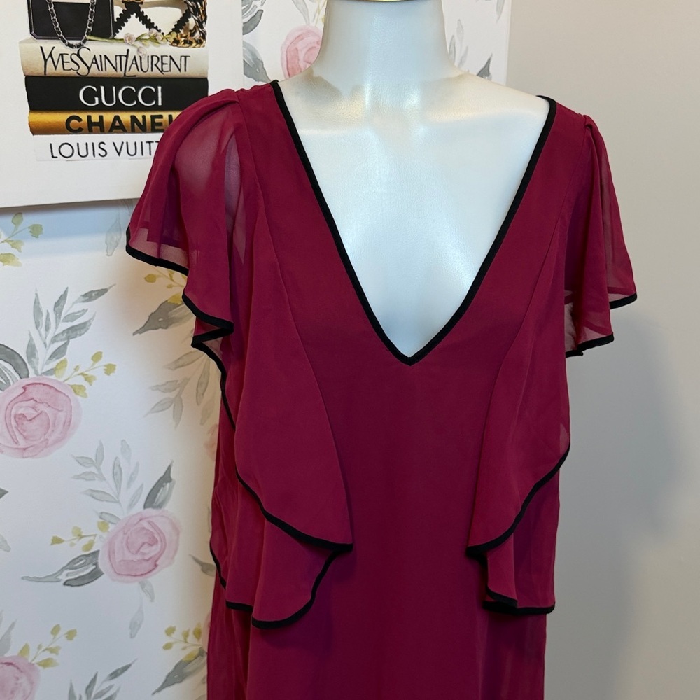 BCBG Black Trim Dress - Picture 2 of 5